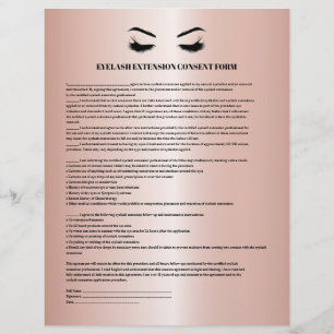 Glamorös Rosa Guld ÖJONFRANSAR FÖRSTORKNINGSFORMUL Reklamblad