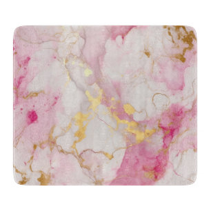 Glamorös rosa och Guld Marble Effect