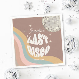 Glamorös sista disco retro 70-tal Groovy möhippa Pappersservett