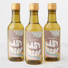 Glamorös sista disco retro 70-tal groovy möhippa vinetikett