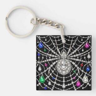 Glamorös spindel med diamantdesign