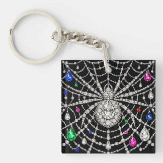 Glamorös spindel med diamantdesign