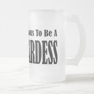 Glamorös Stewardess Frostat Ölglas