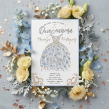 Glamorös Sweet 15 Quinceañera Inbjudan
