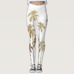 Glamorösa guld- tropiska palmträd på vit leggings<br><div class="desc">Är denna glamorösa och moderna faux utskrivavna guld- palmträd på vit perfekta för den moderiktiga och stilfulla individen. Dess contemporary och tropiska tryck är underbara för många gåvor och tillfällen. Tyck om denna stroppiga och exotiska design för ditt nästa köp!</div>