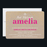GLAMOROUS BAT MITZVAH guld-kondeni kraftkraft Inbjudningar<br><div class="desc">Obs! Den blanka guld-effekten är en utskriven bildEn söt konfetti, polka pridedesign med guld-folie som söker efter ditt barns BAT MITZVAH INVITATIONER. Wow dina vänner och din familj med detta lilla nummer;D-format som mall är det enkelt att lägga till egna uppgifter, lägga till ditt foto eller slått anpassa knappen och...</div>