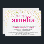 GLAMOROUS BAT MITZVAH Rustic mini guld konetti Inbjudningar<br><div class="desc">Obs! Den blanka guld-effekten är en utskriven bildEn söt konfetti, polka pridedesign med guld-folie som söker efter ditt barns BAT MITZVAH INVITATIONER. Wow dina vänner och din familj med detta lilla nummer;D-format som mall är det enkelt att lägga till egna uppgifter, lägga till ditt foto eller slått anpassa knappen och...</div>