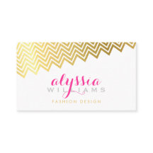 GLAMOROUS chevron mönster snyggt blankt guld-folie