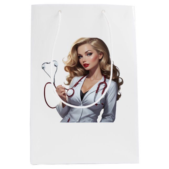 Glamorous Doctor with Heart Stethoscope – Elegant  (Framsidan)