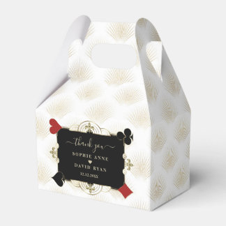 Glamorous Gold Casino Vegas Poker Wedding Presentaskar