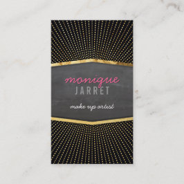 GLAMOROUS guld foil art deco sunburys modern svart Visitkort