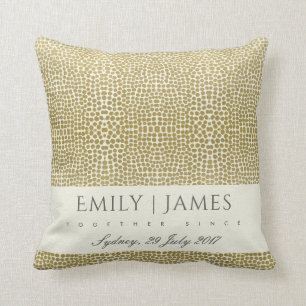 GLAMOROUS GULD WHITE MOSAIC DOT SPARA DATE GIFT KUDDE