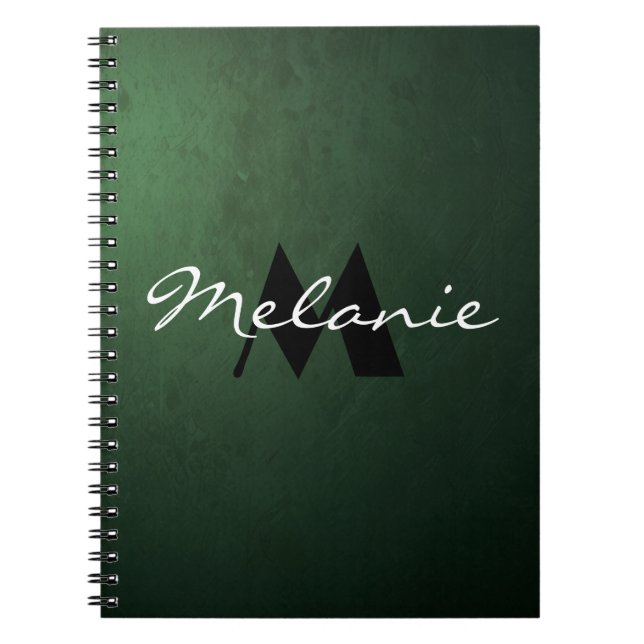 Glamorous Monogram Notebook for Her Anteckningsbok (Framsidan)