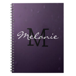 Glamorous Monogram Notebook for Her Anteckningsbok