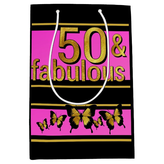 GLAMOROUS ROSA BLACK GOLDEN FABULÖST 5 O BUTTERFÄR (Framsidan)