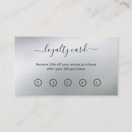 Glamors Silver Beauty Salon Lojalitetskort