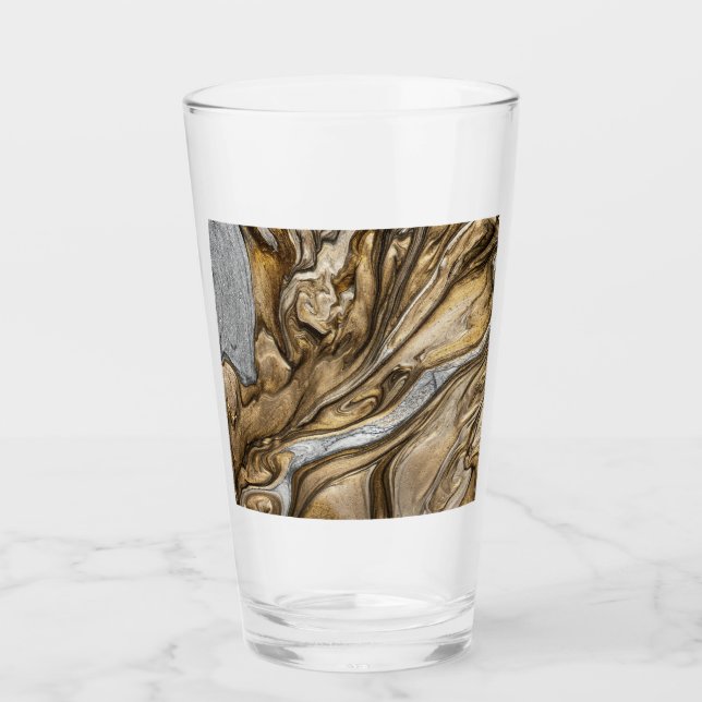 glamour 002 flytande bruna färger glas (Framsida)