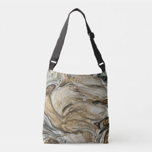 glamour 003 flytande bruna färger crossbody väska