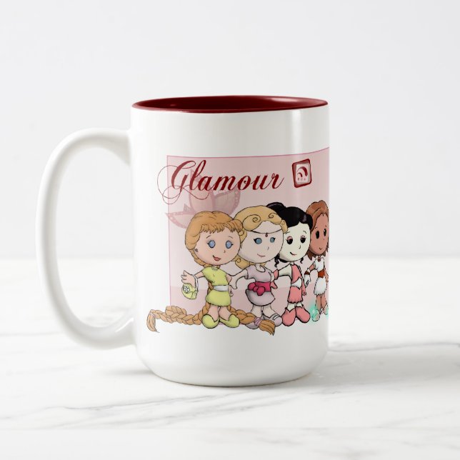Glamour - Caneca Två-Tonad Mugg (Vänster)