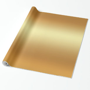 Glamour Falskt Guld Elegant Modern Gul Glansig Presentpapper