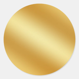 Glamour Falskt Guld Tom Mall Elegant Chic Klassisk Runt Klistermärke