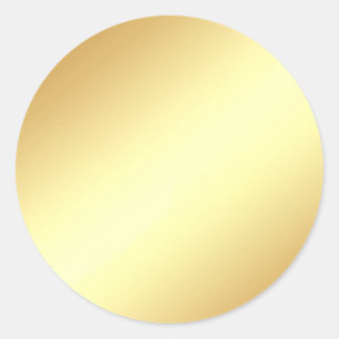 Glamour Falskt Guld Tom Mall Elegant Chic Runt Klistermärke