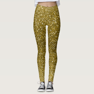 Glamour guldglitter leggings