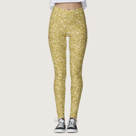 Glamour guldglitter leggings