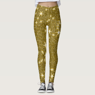 Glamour guldglitter leggings
