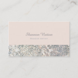Glamour Pailletter Glitter Rosa Rosa Visitenkort Visitkort