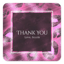Glamour Rosa Leopardtryck Partypresent