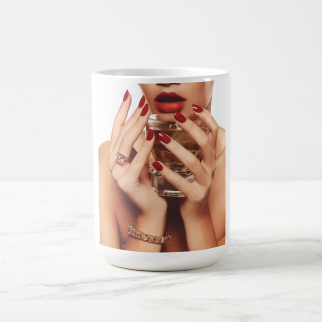 Glamour Sip: Keramisk kopp med hög modeestetik (Center)