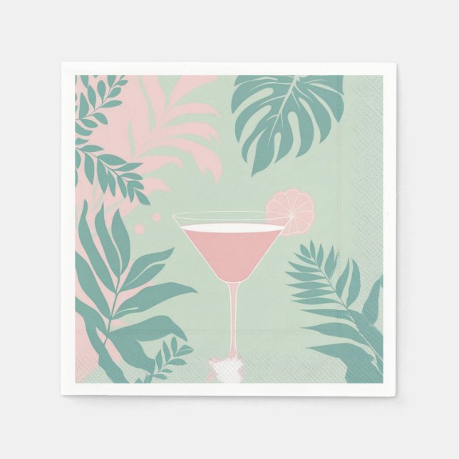 Glamour Tropical Pappersservett (Framsidan)