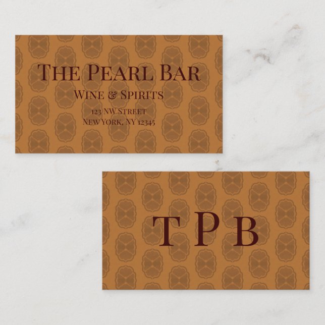 Glamour Visitkort (Fram/baksida)