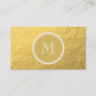 Glamourguld omkullkastar bakgrundsmonogramen visitkort