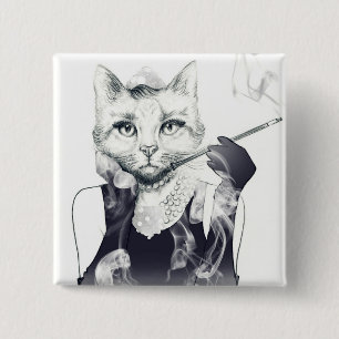 Glamourkatt Knapp