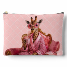 Glamourös Giraff Elegans i Rosa
