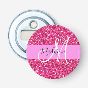 Glamourös, girliliknande, varmröd glittergnistrand flasköppnare