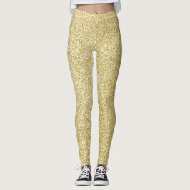 Glamourös guldglitter leggings