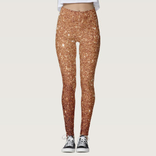 Glamourös guldglitter leggings