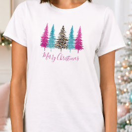 Glamourös rosa jul t shirt