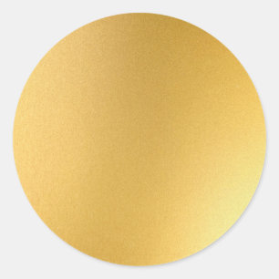 Glamourös tom mall elegant falskt guld chic runt klistermärke
