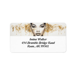 Glamourous Diva Vibes: Diva-ish Delight Label Adressetikett