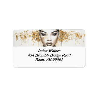 Glamourous Diva Vibes: Diva-ish Delight Label Adressetikett