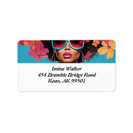 Glamourous Icons: Diva-ish Delight Label Adressetikett