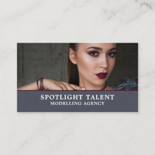 Glamourous Model, Modeling Agency, Model Agent Visitkort