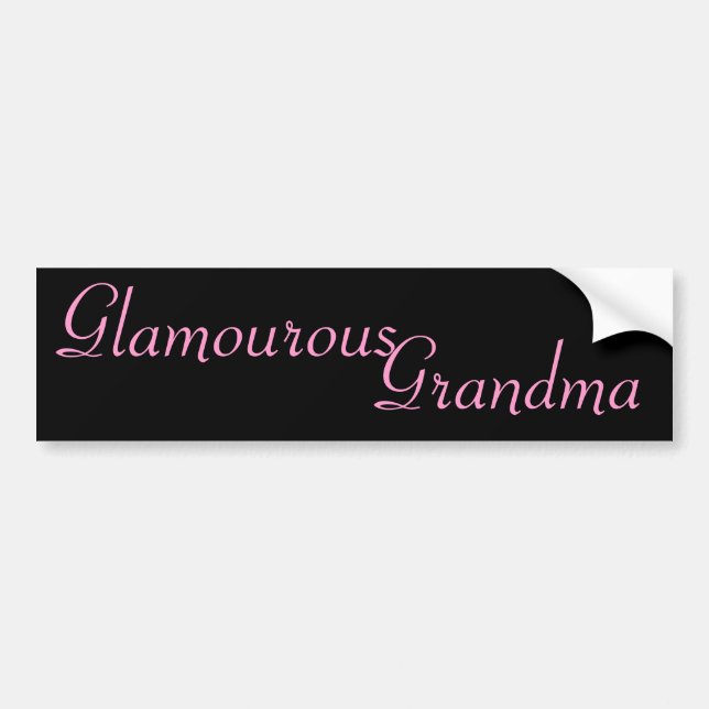 Glamourous mormor bildekal (Framsidan)