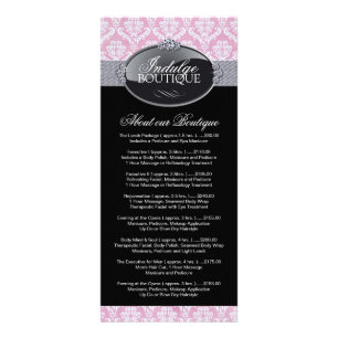 Glamourous- och Classy Boutique-rackkort Reklamkort