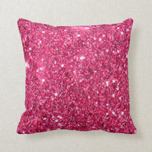Glamourshock rosaglitter kudde