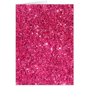 Glamourshock rosaglitter OBS kort